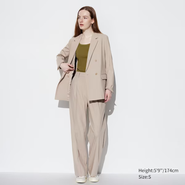 Wide-Fit Pleated Pants (Tall) | UNIQLO (US)