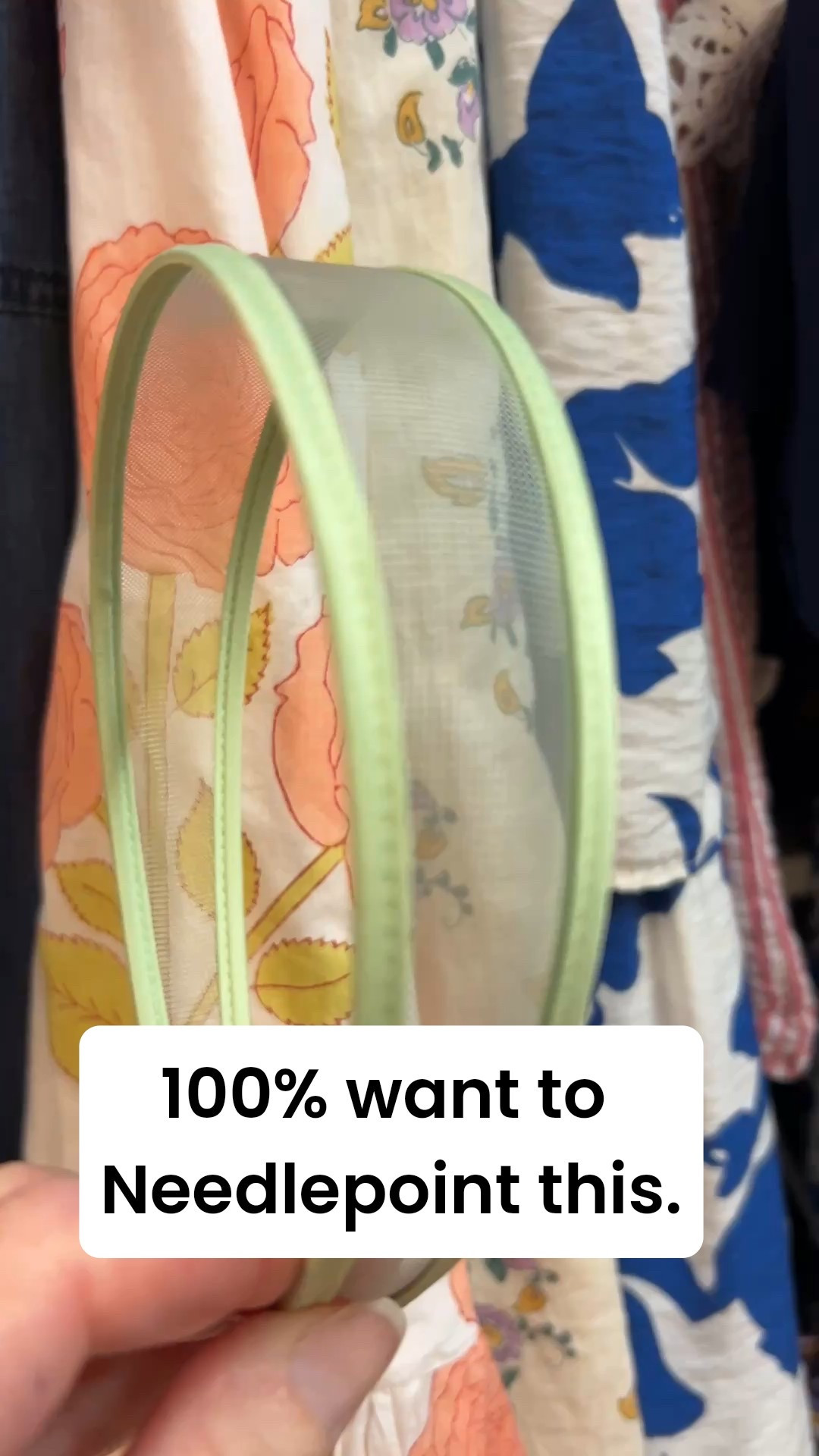 This mesh headband from jcrew is getting needlepointed- what should I do on it? I got two green ones and a pink one. 

I think I want one to be malachite and maybe a floral for the pink one? 

Needlepoint, gift ideas, gifts for her, Jcrew

#LTKSeasonal #LTKGiftGuide #LTKOver40