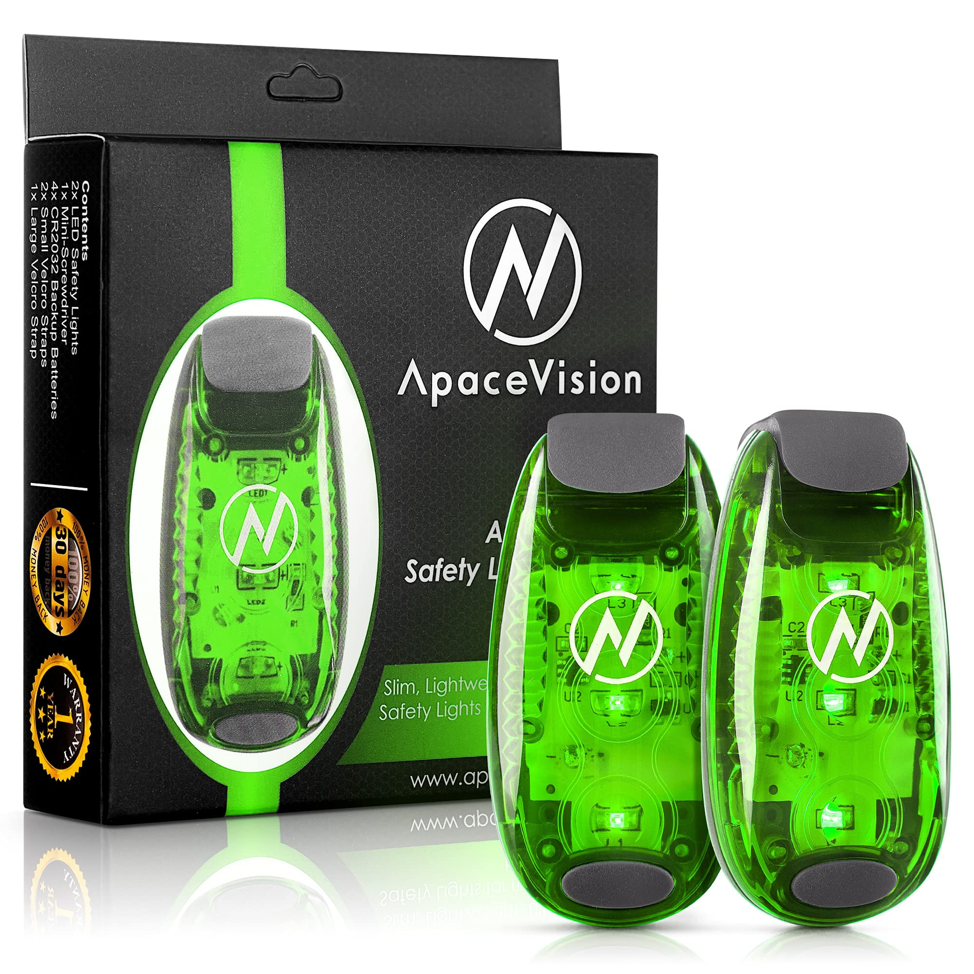 LED Safety Light (2 Pack) + Free Bonuses | Clip On Strobe/Running Lights for Runners, Dogs, Bike, Wa | Amazon (US)