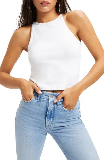 Cutaway Crop Organic Cotton Rib Tank | Nordstrom