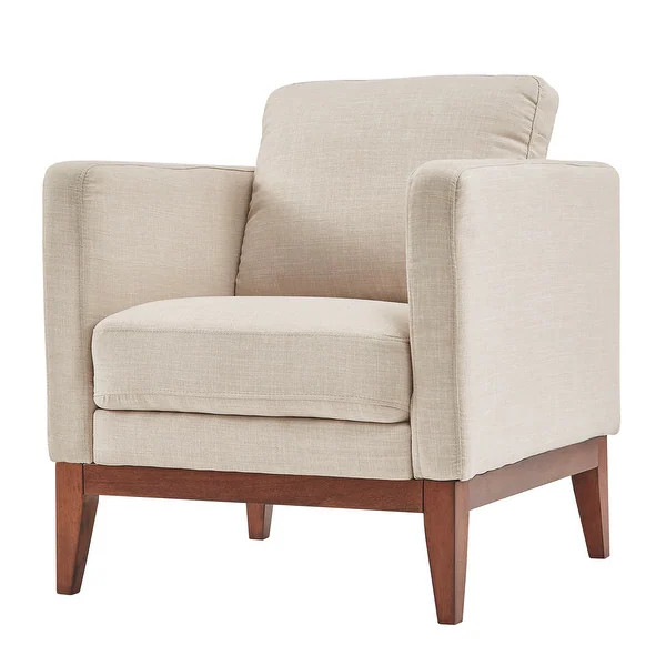 Vail Linen Upholstered Accent Chair by iNSPIRE Q Modern - Bed Bath & Beyond - 24097845 | Bed Bath & Beyond
