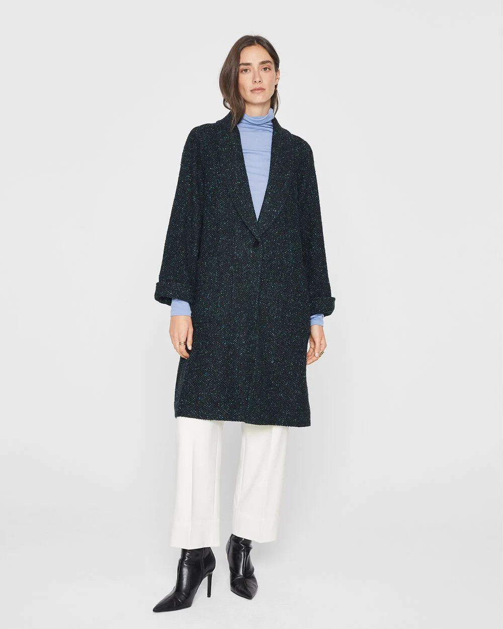 Bouclé Cardigan Coat | Club Monaco (Global)