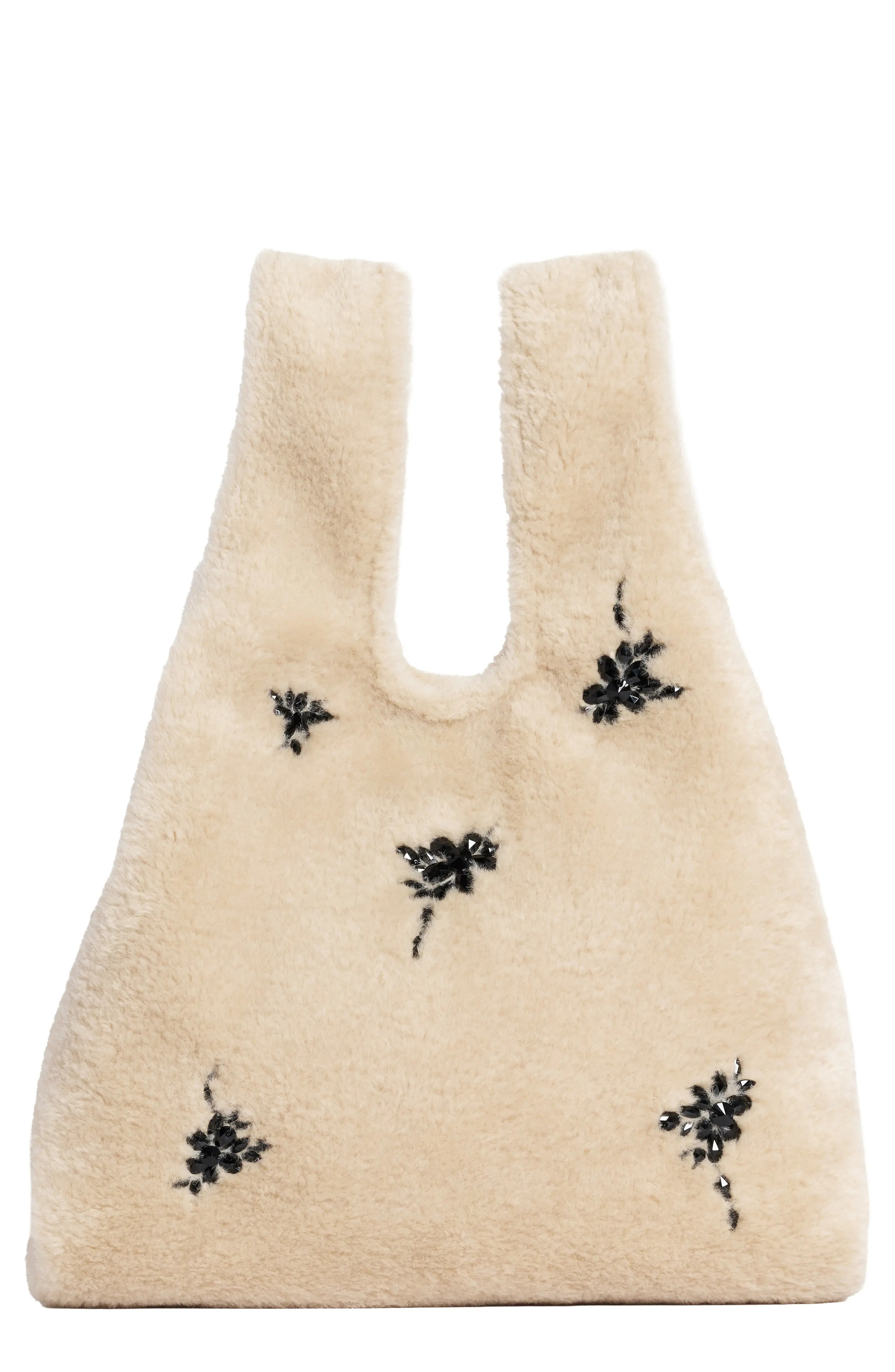 Simone Rocha Mini Faux Fur Shopper Bag with Embellishment (Women) | Nordstrom | Nordstrom