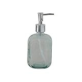 Creative Co-op Recycled Glass Soap Pump Bottle, Clear | Amazon (US)