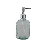 Creative Co-op Recycled Glass Soap Pump Bottle, Clear | Amazon (US)
