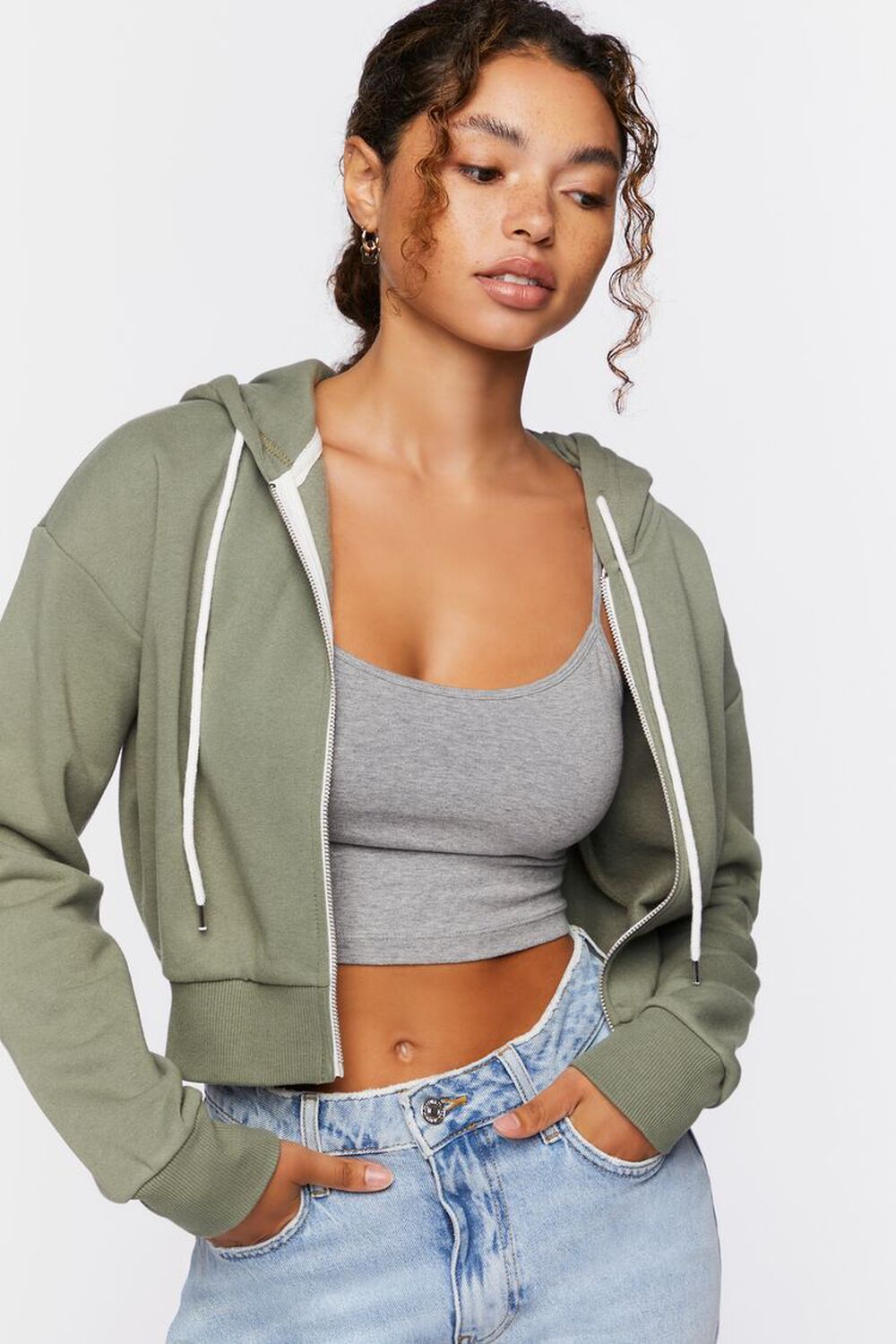 Basic Fleece Zip-Up Hoodie | Forever 21 | Forever 21 (US)