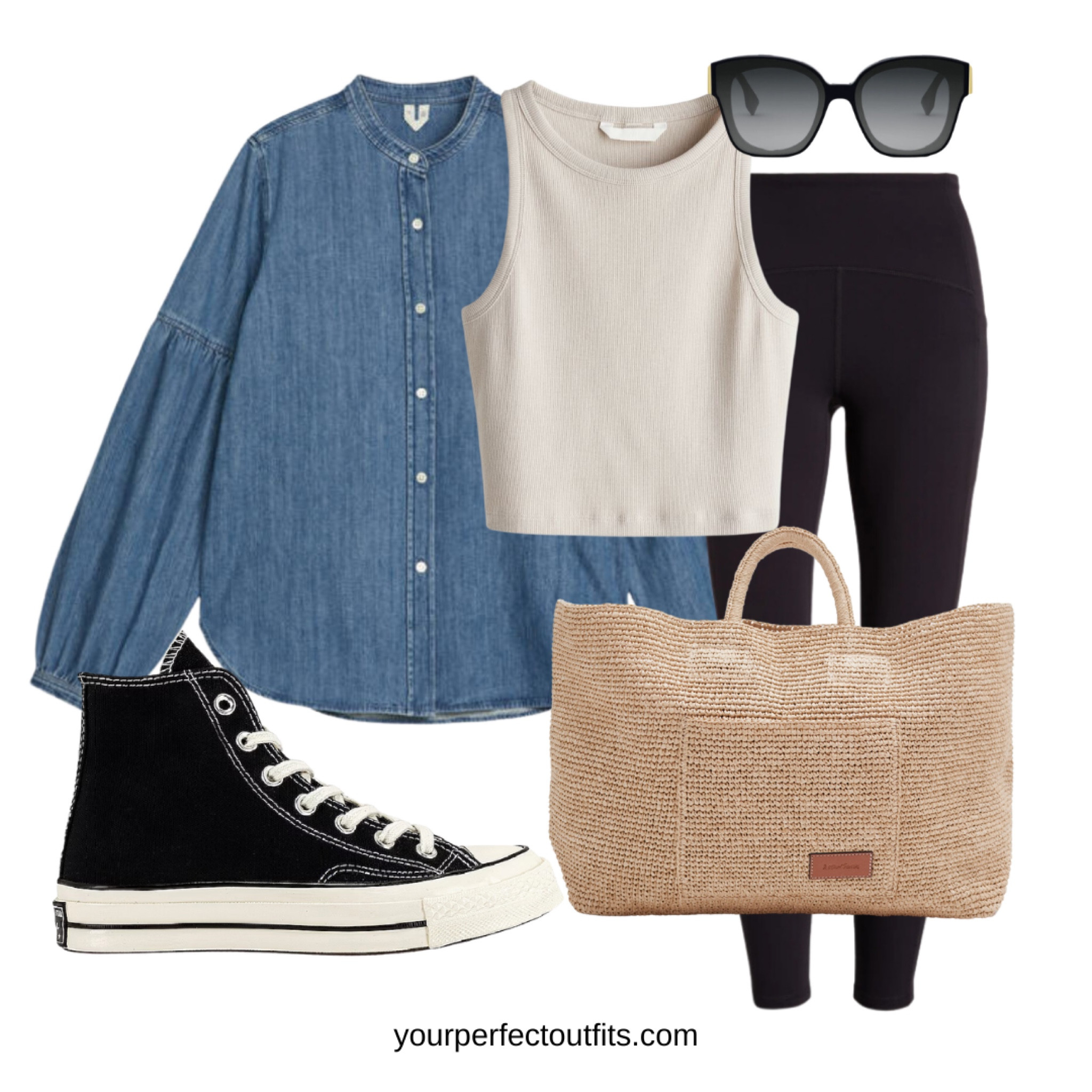 Comfy casual look with a denim shirt 

#LTKfindsunder100 #LTKSeasonal #LTKfindsunder50