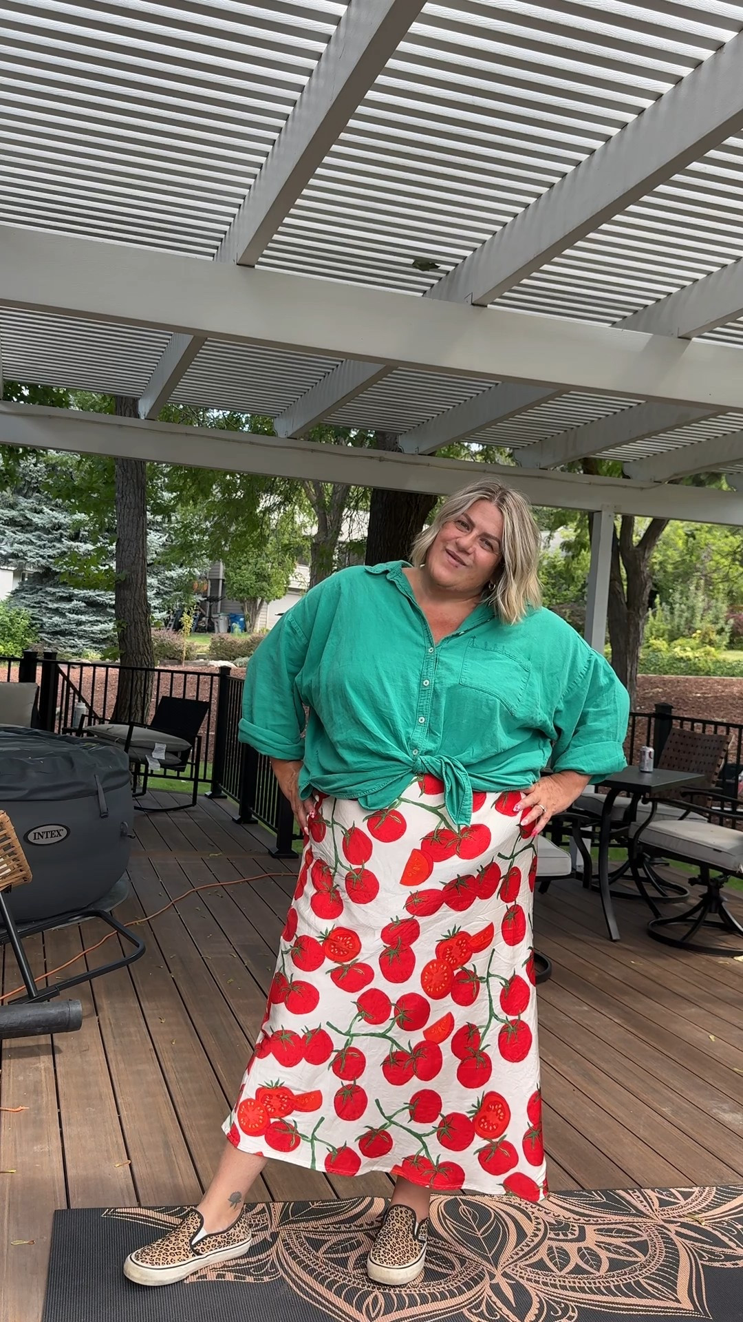 This skirt is my absolute go to piece in my closet right now. Pulled up it can be a dress if that's is your vibe. 

#LTKOver40 #LTKPlusSize #LTKMidsize