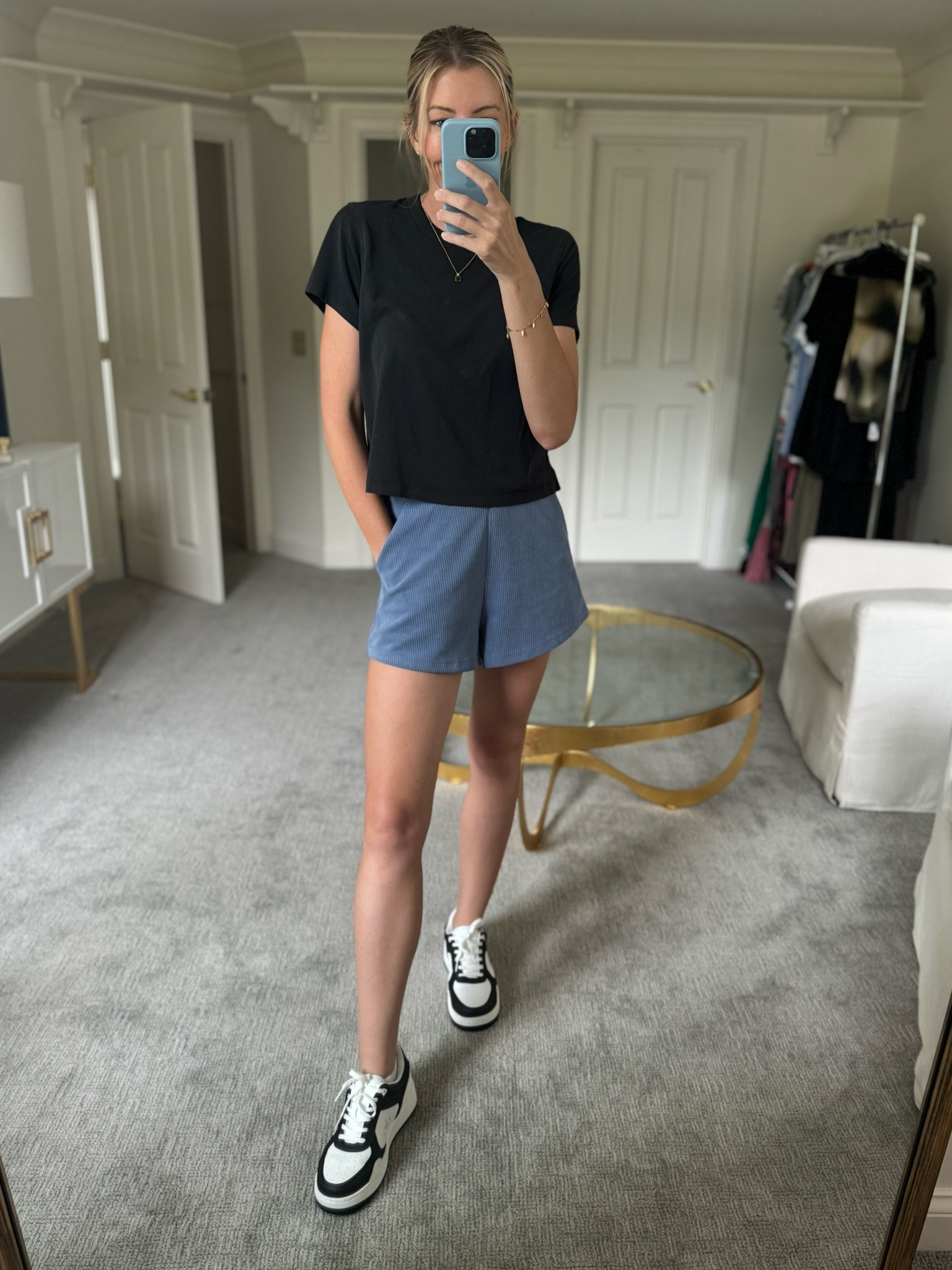 Sideline style today. Lulu shorts and shirt with Alo sneaks!

#LTKFindsUnder100 #LTKStyleTip #LTKFitness