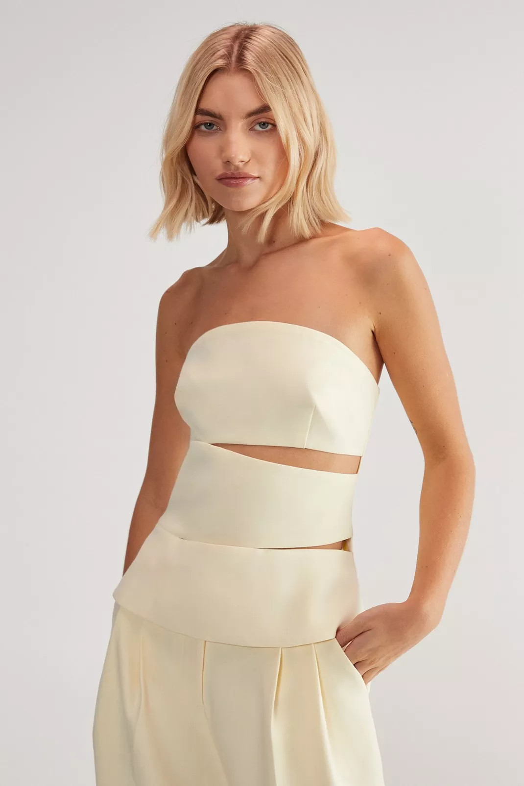 Premium Tailored Cut Out Bustier Top | Nasty Gal US
