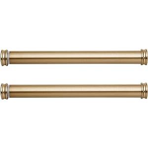 MODE Premium Collection Side Mount Curtain Rod Pair with End Caps, 12 to 20 in - Gold | Amazon (US)