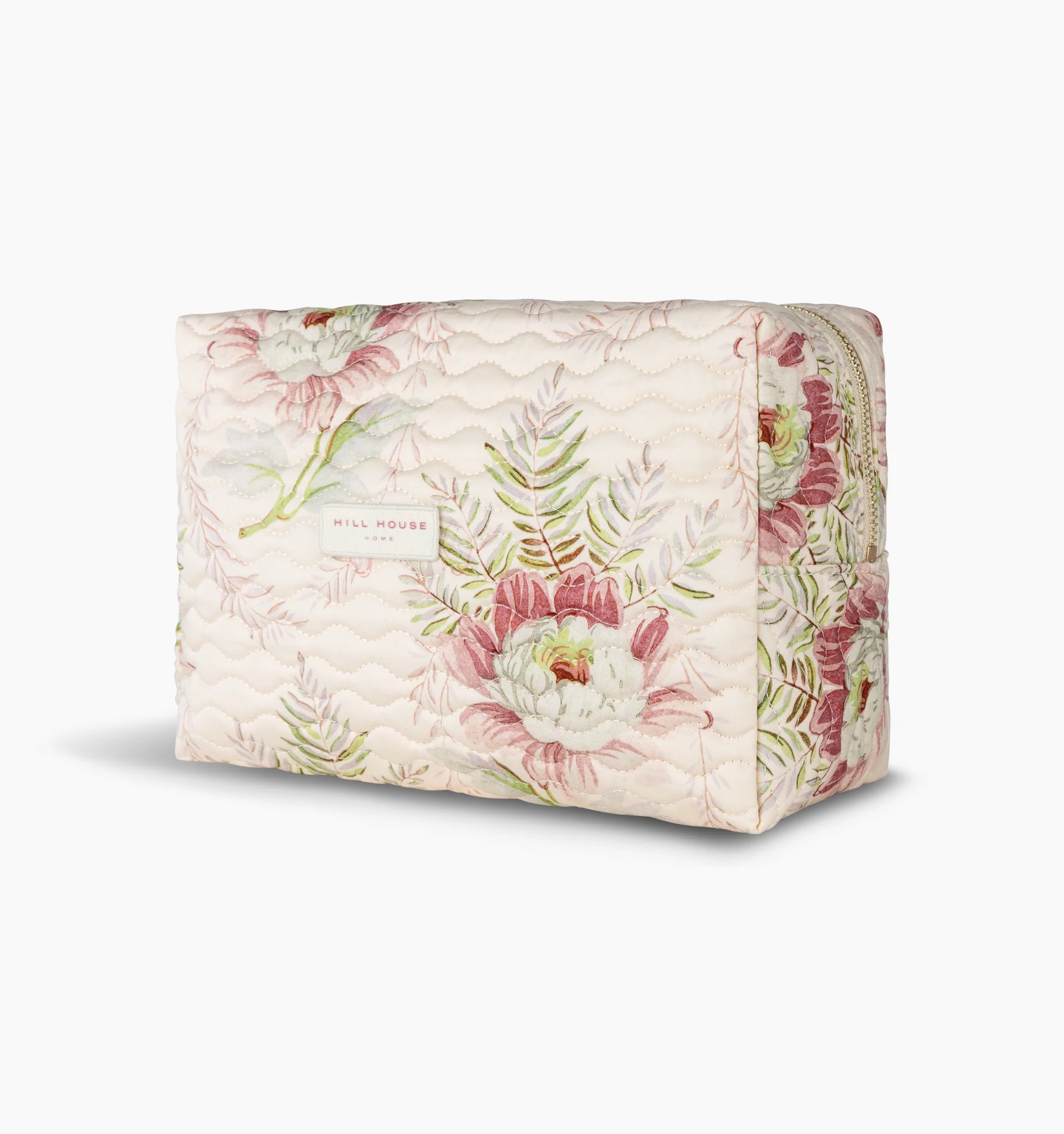 The Quilted Cosmetic Bag - Paradise Floral | Hill House Home US