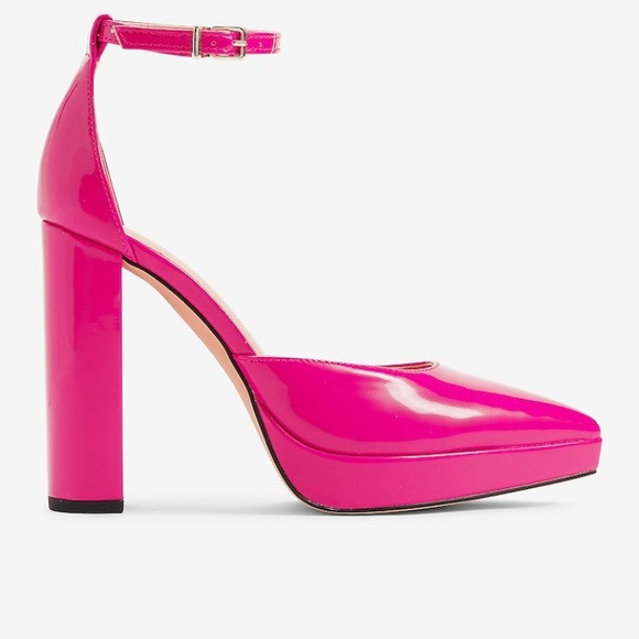 New Express Pink Closed Pointed Toe Platform Pumps size 8 | Poshmark