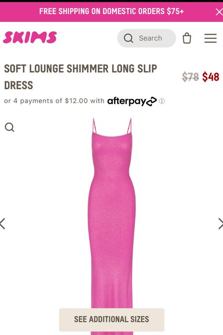 Skims sale lounge dress 
Maxi dress 
Spring dress 

#LTKunder50 #LTKSale #LTKSeasonal