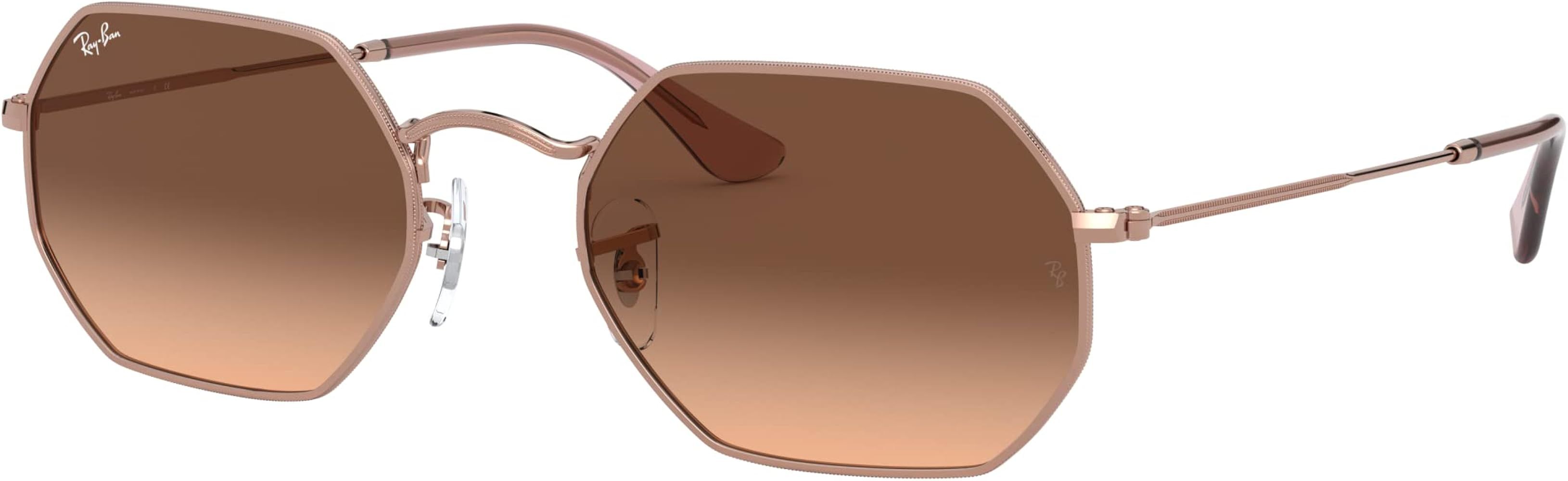 Ray-Ban Rb3556n Octagonal Flat Lens Sunglasses | Amazon (US)
