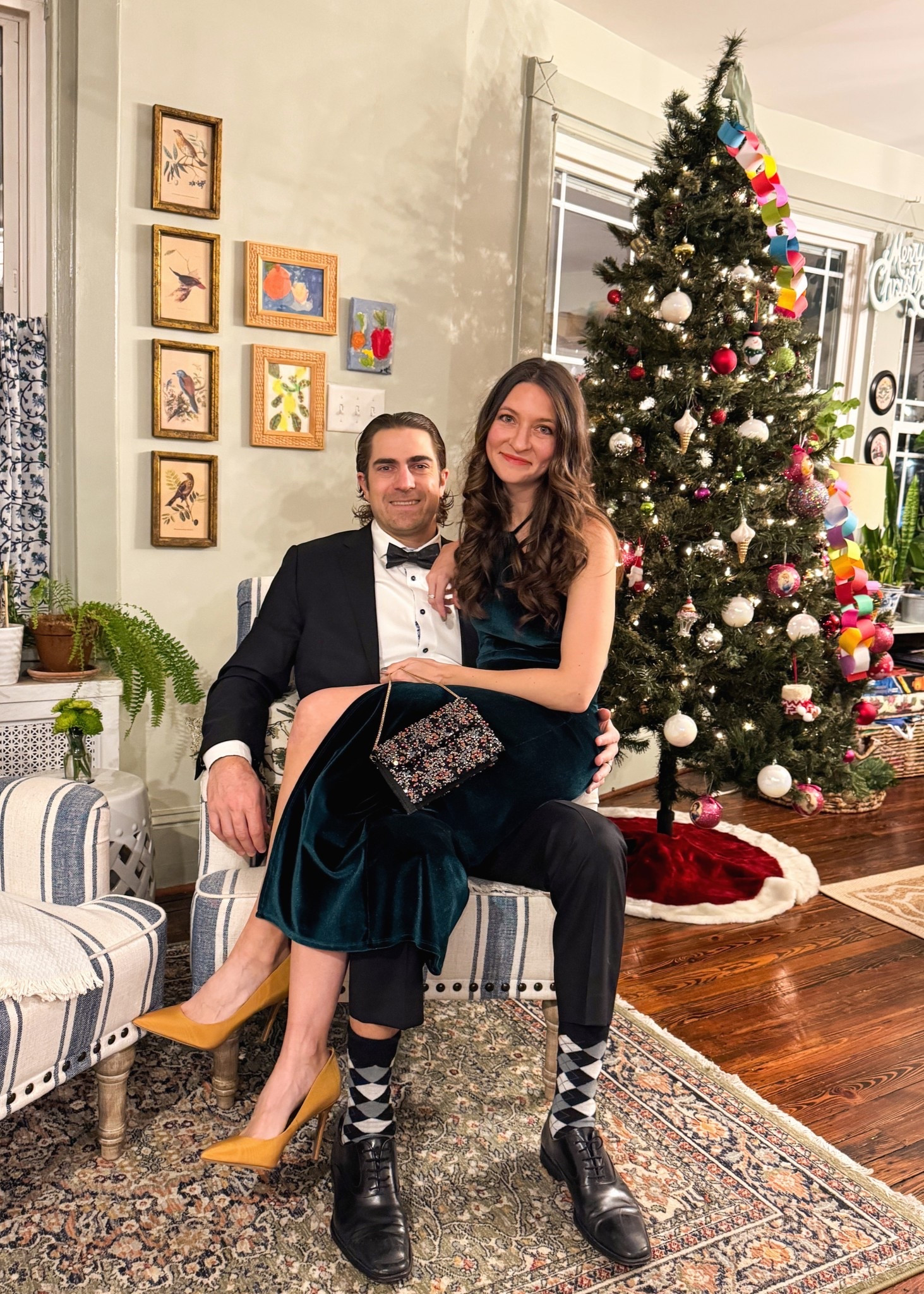 We went to a winter gala last weekend with friends & had the best time! I wore this old Reformation velvet dress but got these marigold satin heels for a pop of color & this sequins bag for some sparkle ✨ I loved all the colors together- would be so fun for a New Year’s outfit if you’re going to a fancy party or wedding, too! 

#LTKWedding #LTKHoliday #LTKgrwm