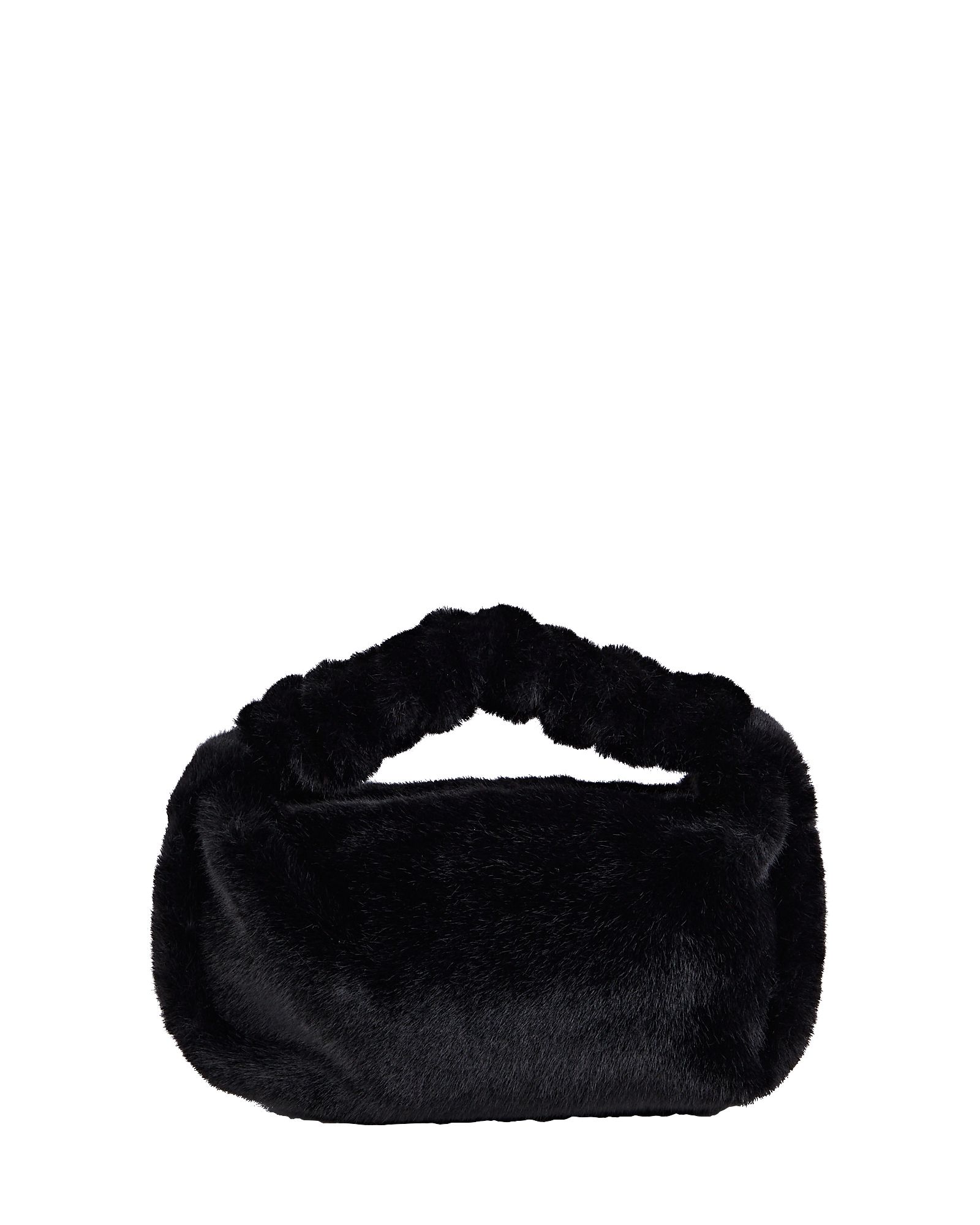 Alexander Wang Scrunchie Faux Fur Mini Bag, Black 1SIZE | INTERMIX