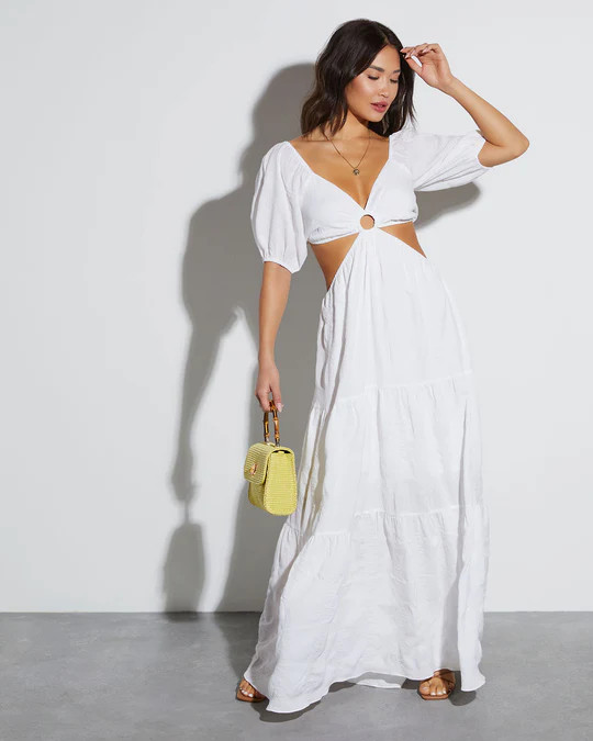 Cartagena Cutout Tiered Maxi Dress | VICI