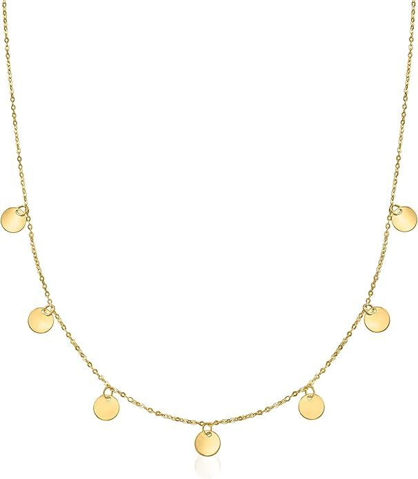 RS Pure by Ross-Simons Italian 14kt Yellow Gold Multi-Circle Necklace | Amazon (US)