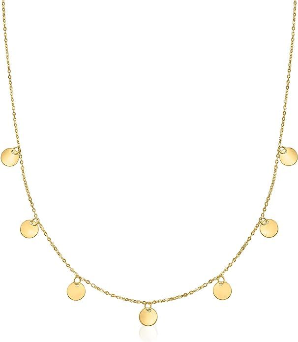 RS Pure by Ross-Simons Italian 14kt Yellow Gold Multi-Circle Necklace | Amazon (US)