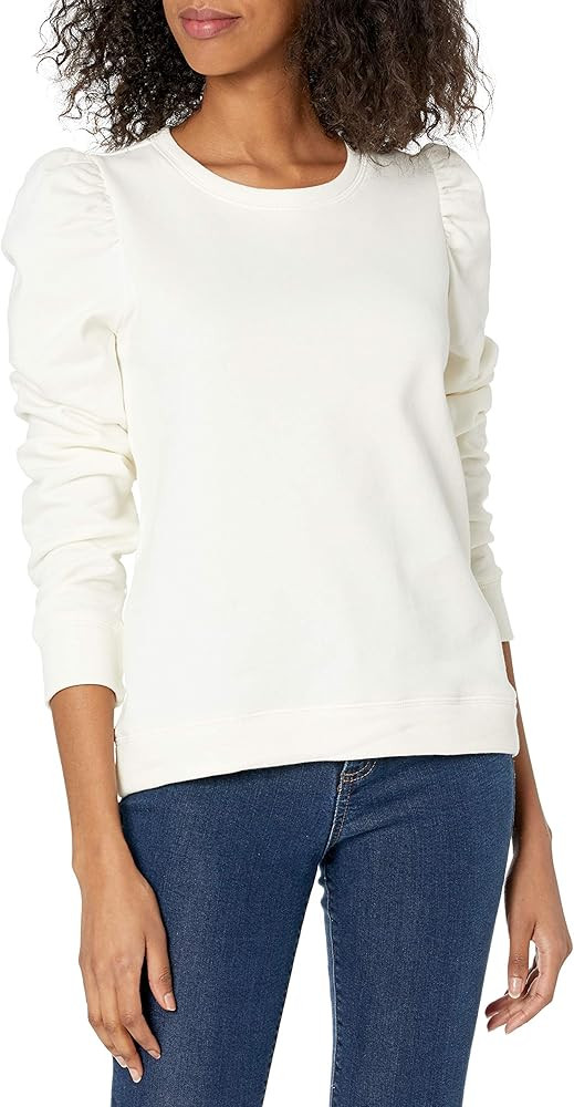 Women's Puff Shoulder Sweatshirt Top | Amazon (US)