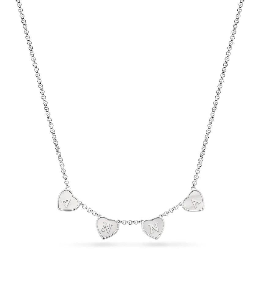 Heart Custom Name Necklace (Silver) | Abbott Lyon