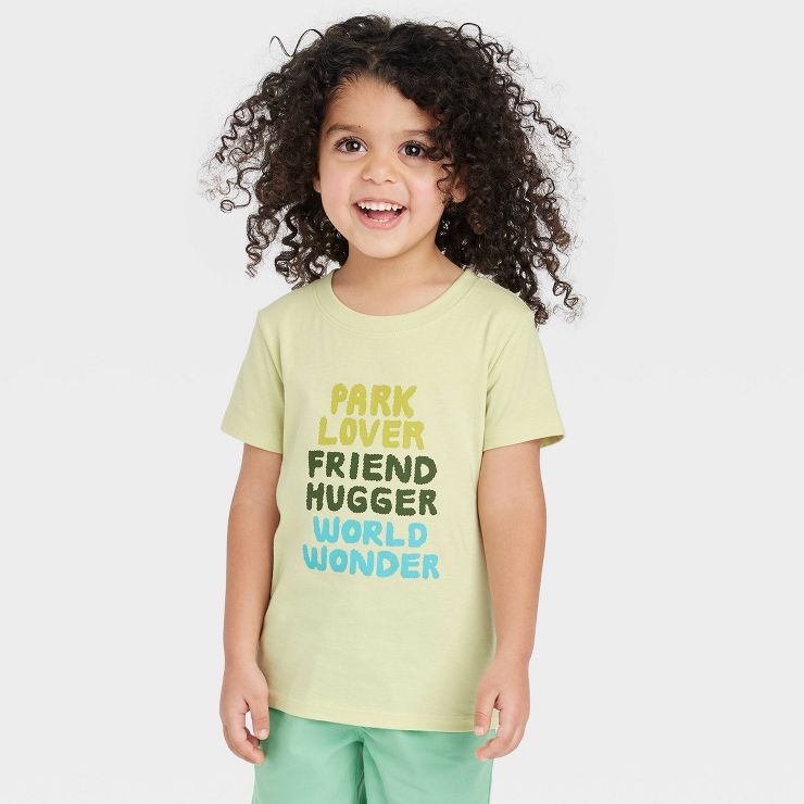 Toddler Boys' Short Sleeve Graphic T-Shirt - Cat & Jack™ Light Green | Target