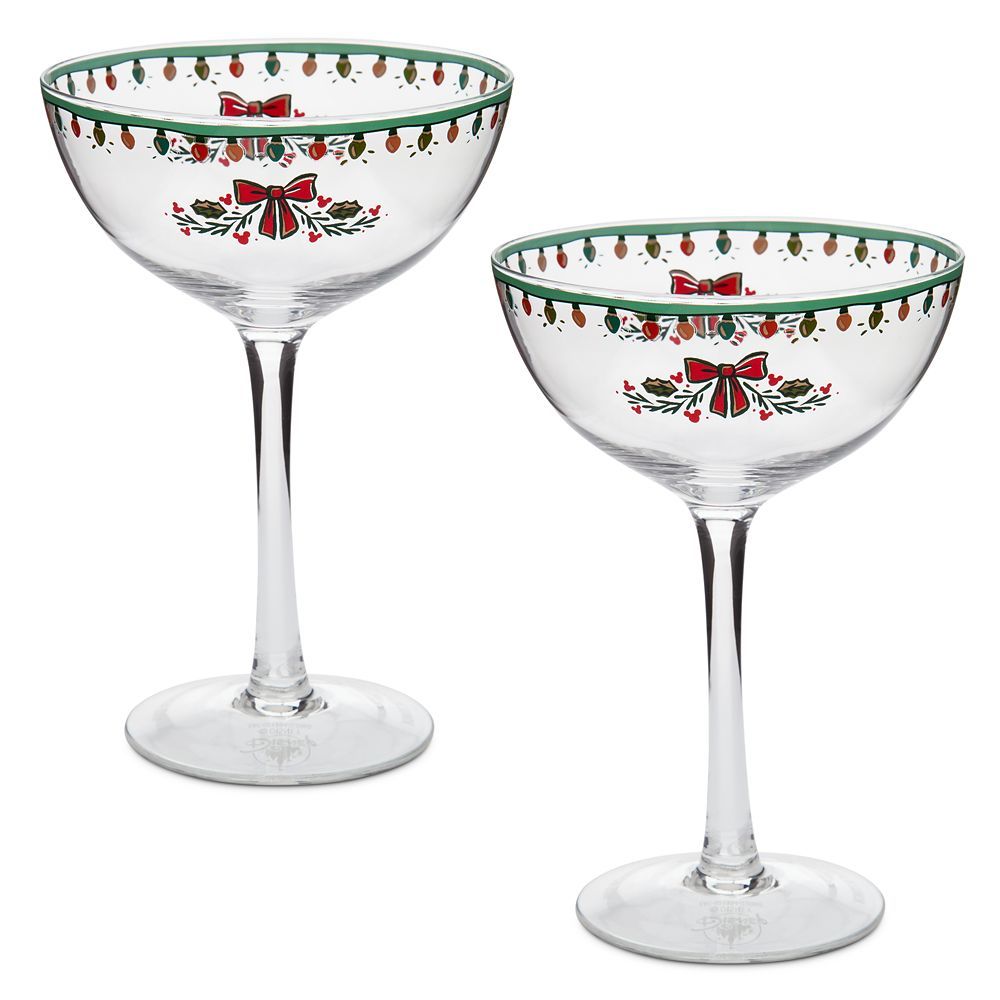 Mickey Mouse Icon Holiday Dessert Glass Set | Disney Store