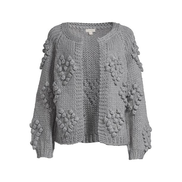 Debut Women's Heart Pompom Cardigan | Walmart (US)