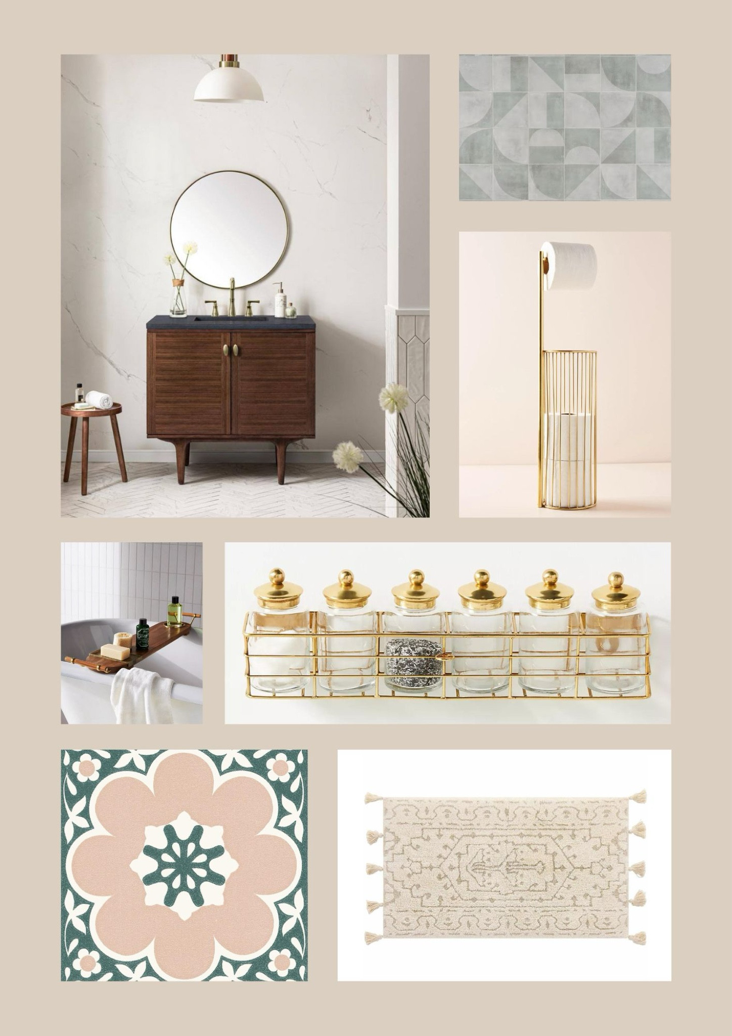 This week’s mood board is all about creating a “Feminine Bathroom Retreat,” and it’s making me crave a full bath reno of our own! The earthy wood tones, pops of gold, and hints of teal/blush are syncing right up with my current home style. What do you think? Would you give this look a try? Lots more bonus coordinating products are linked here!!⭐️

#LTKHome #LTKFindsUnder50 #LTKFindsUnder100