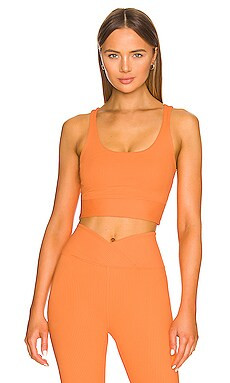 YEAR OF OURS Ribbed Gym Bra in Sherbert from Revolve.com | Revolve Clothing (Global)