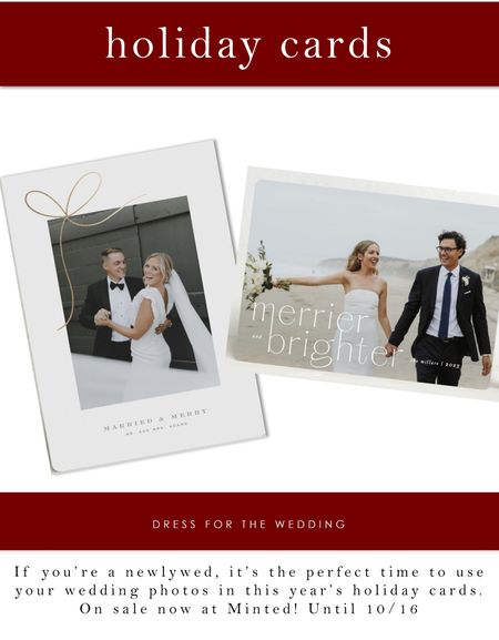 Holiday cards are the perfect way to show off your wedding photos! On sale through Monday at Minted! 

#LTKHolidaySale #LTKwedding #LTKHoliday