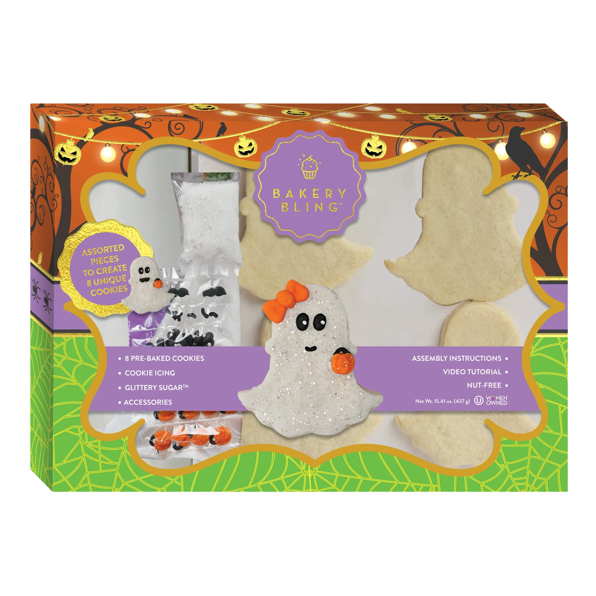 Bakery Bling Halloween Ghost Designer 8ct Cookie Kit - Walmart.com | Walmart (US)