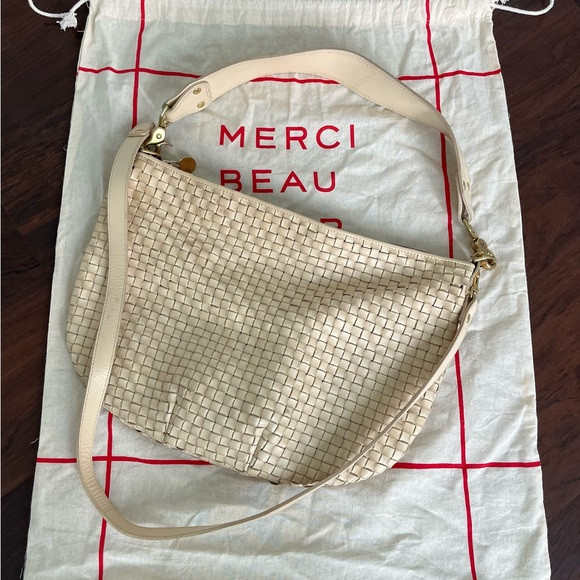 Clare V Moyen Messenger, Cream | Poshmark