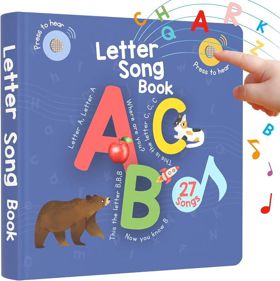 Learning Bugs Interactive Letter Song Book for 1 Year olds – 26 Alphabet Songs, Nursery Rhyme T... | Amazon (US)
