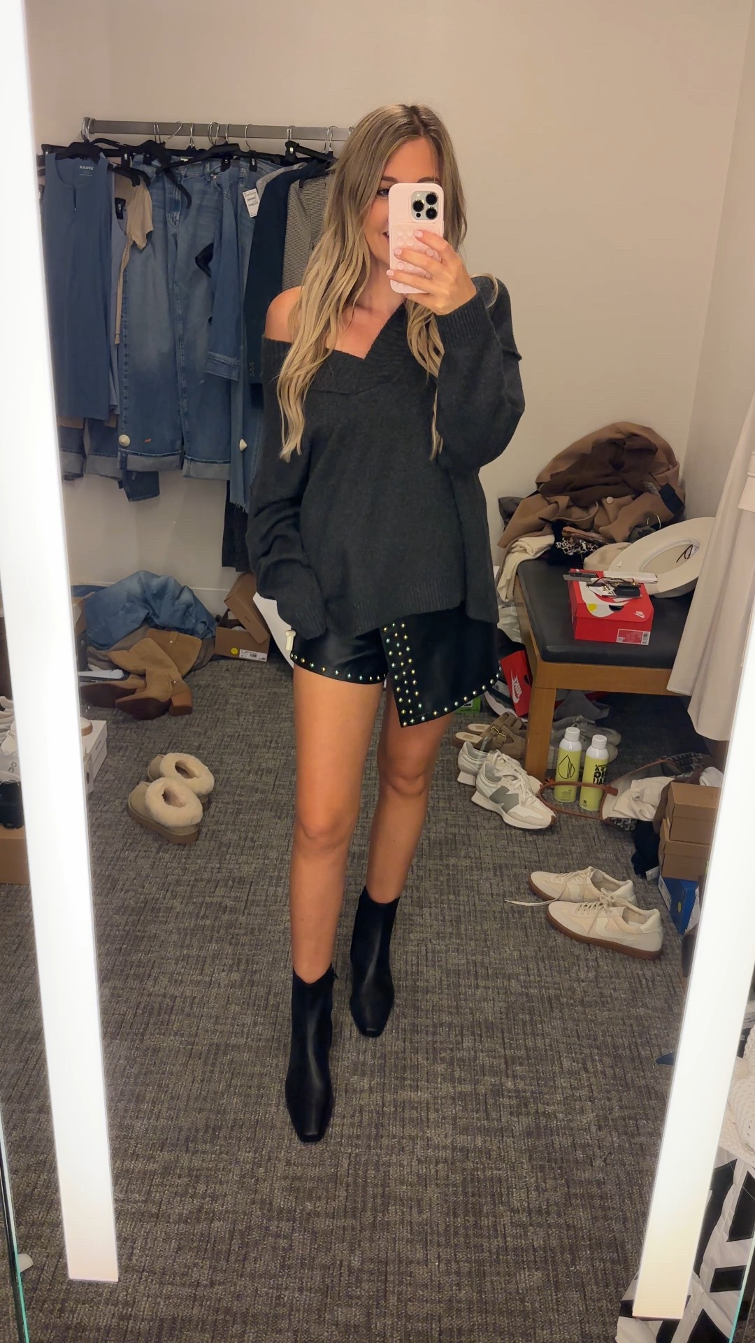 Nordstrom anniversary sale #nsale sweater outfit , free people sweater , faux leather skirt #sale #freepeople

#LTKShoeCrush #LTKStyleTip #LTKSaleAlert