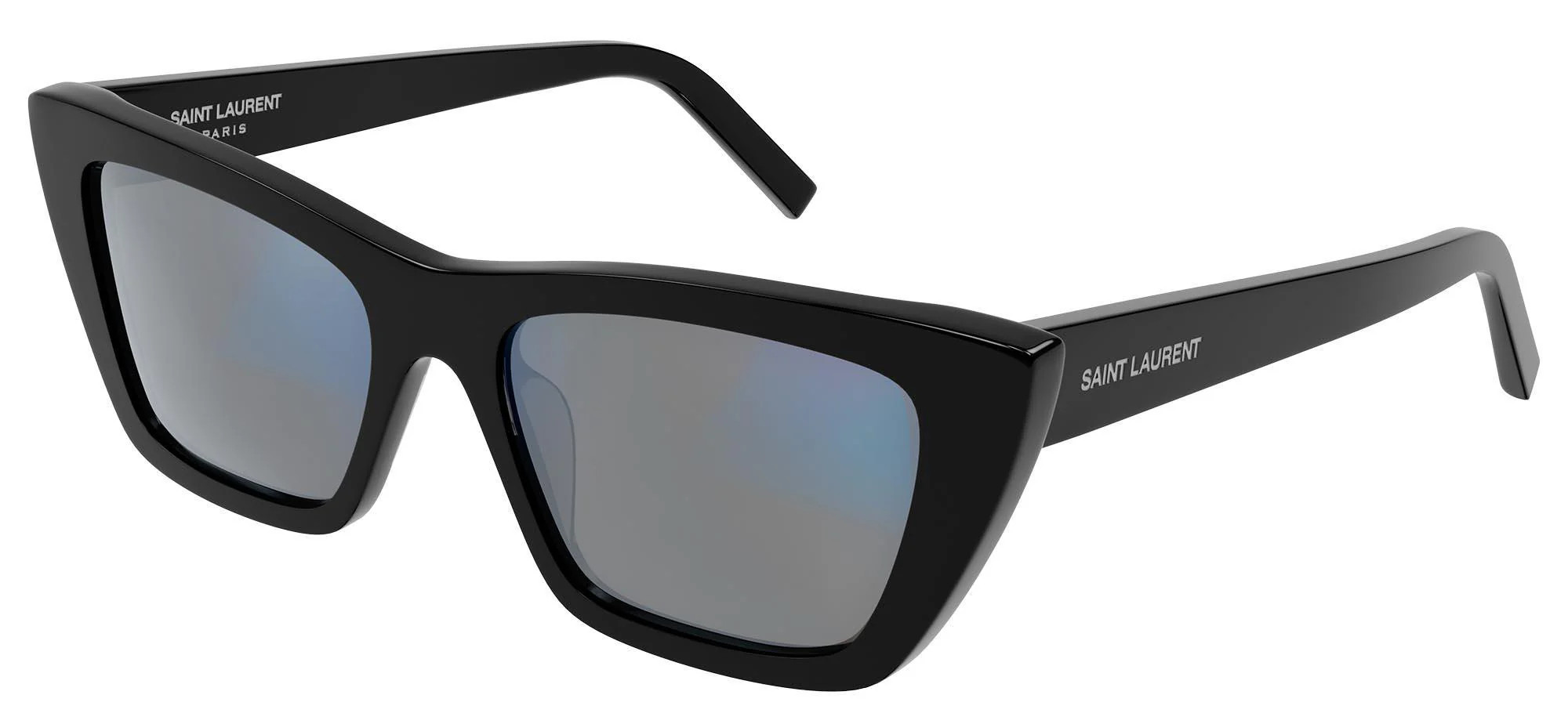 Saint Laurent SL 276 Mica Sunglasses 025 - Black - Grey Women Cat Eye | Designer Optics