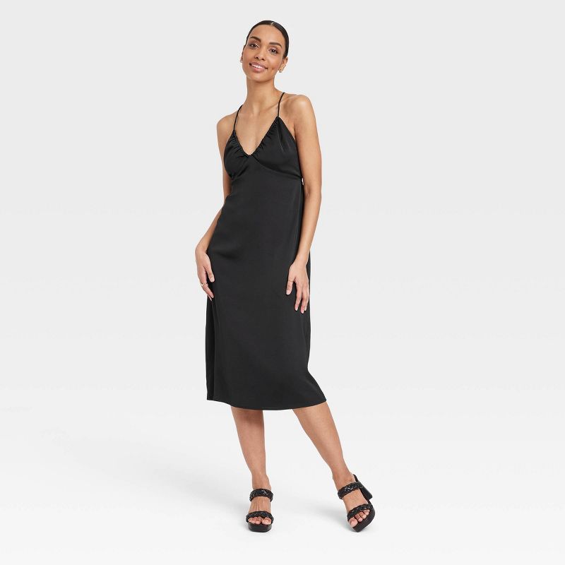 Women's Cut Out Midi Slip Dress - A New Day™ | Target