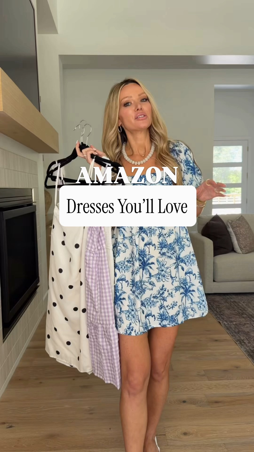 Amazon dresses (and one romper 😉) that look like boutique finds without the boutique price. 🤍

I always look for pieces that are easy to throw on but still make me feel put together, and these are exactly that.

💙 A classic blue toile mini that’s perfect for vacation.
💜 The sweetest lavender gingham dress for brunch or baby showers.
🖤 A timeless polka dot mini you’ll wear year after year.
🤍 And the white “dress” that’s actually a romper (so you never have to worry about it being too short 🙌).

Every piece is from Amazon, they’re all so comfortable, and they’re the kind of outfits you’ll keep reaching for all summer.

Which one is your favorite—1, 2, 3, or 4? Tell me below! 👇

Comment DRESS and I’ll send you all the links. Save this for your next Amazon haul! 🤍

#AmazonFashion #AmazonDresses #AmazonFinds #SummerStyle #AffordableFashion