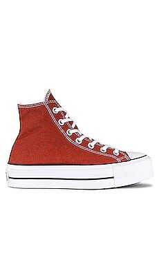 Converse Chuck Taylor All Star Lift Platform Sneaker in Ritual Red, White, & Black from Revolve.c... | Revolve Clothing (Global)