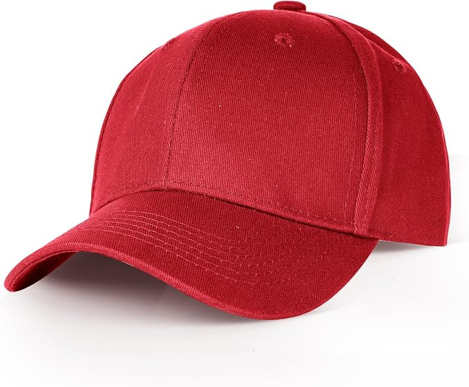 Marrywindix Baseball Cap Classic Cotton Plain Hats Adjustable for Men Women Running Outdoor Activ... | Amazon (US)
