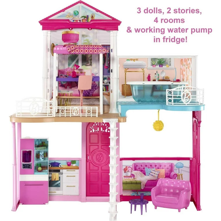 Barbie Dollhouse and Furniture Doll Playset | Walmart (US)