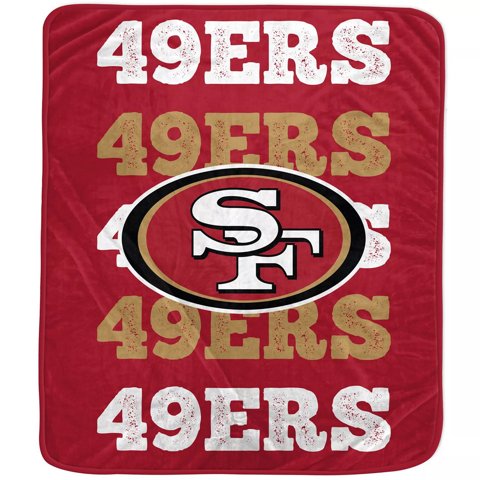 Pegasus San Francisco 49ers 60'' x 70'' Logo Wordmark Plush Blanket | Kohl's