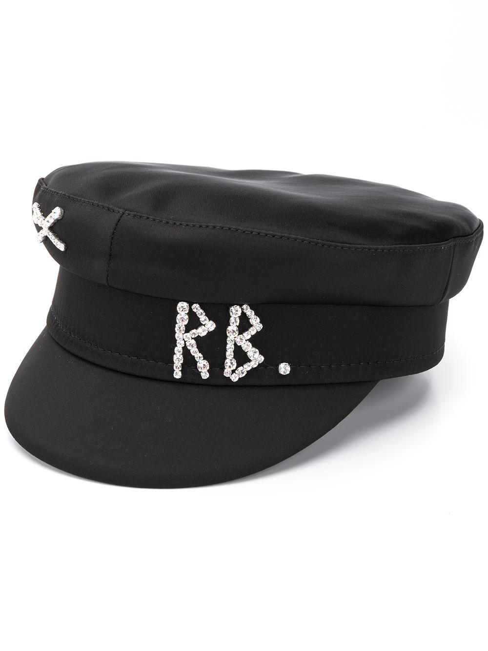 Ruslan Baginskiy Rhinestone Logo Breton Hat - Farfetch | Farfetch Global