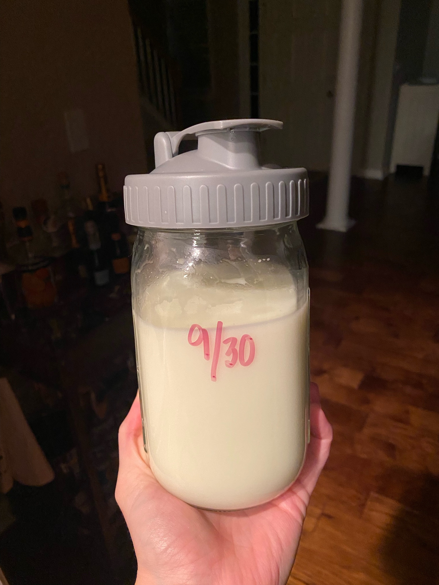 The perfect system to consolidate pumped milk — a glass mason jar, pourable lid and an expo marker to date the oldest milk included! 

#LTKBaby #LTKKids #LTKBump
