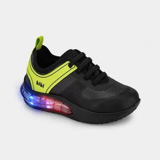 Tênis Infantil de Luz Bibi Space Wave 3.0 Preto e Amarelo 1199088 20 | Dafiti (BR)