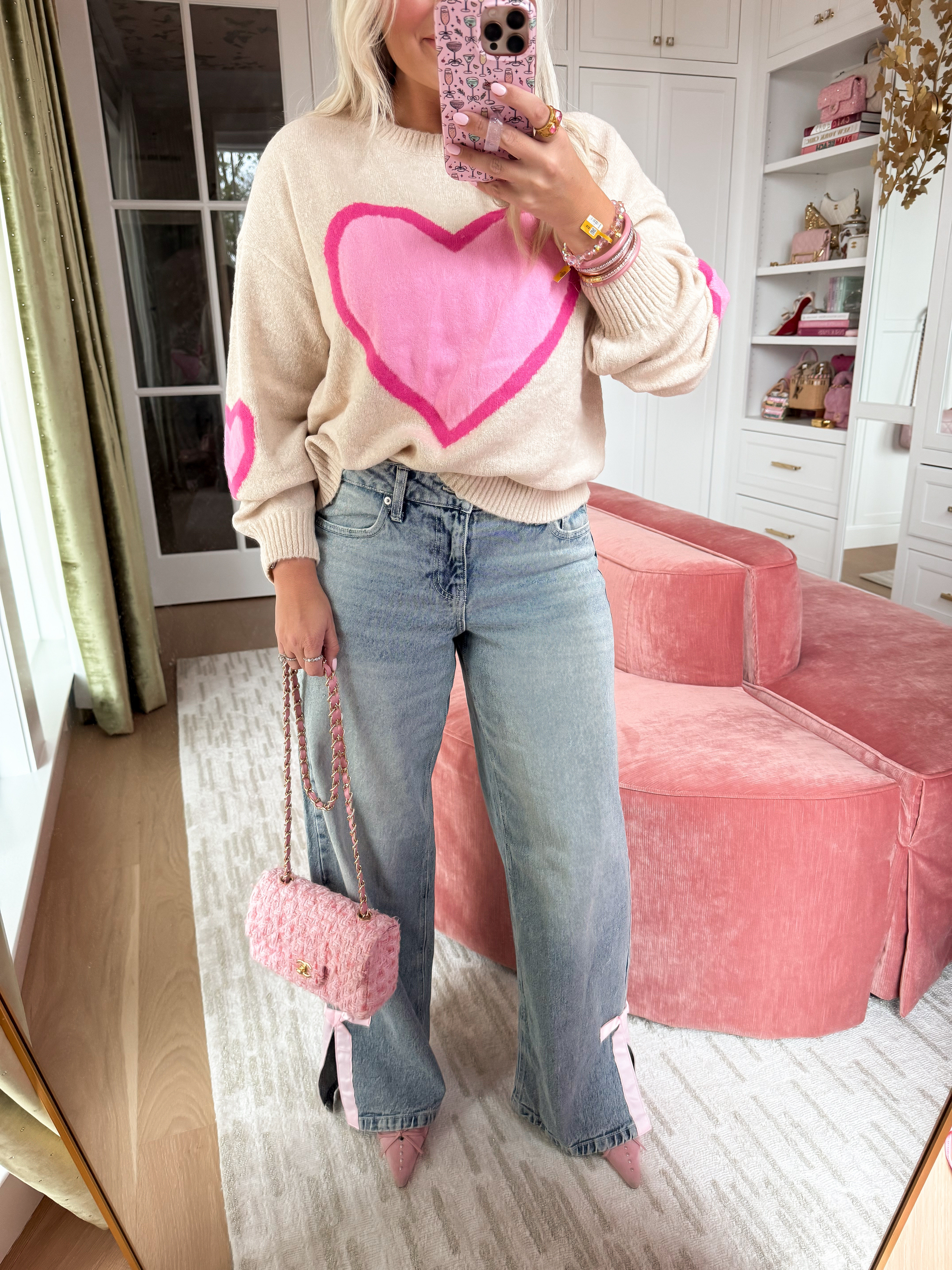 Walmart try-on haul. Wearing small in top and size small pink jeans. Spring + Valentine’s styles. 

 

#LTKootd