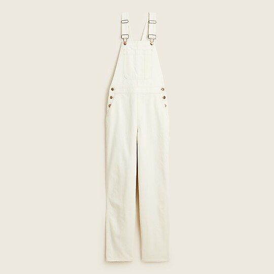 Slouchy boyfriend overall in ecru | J.Crew US