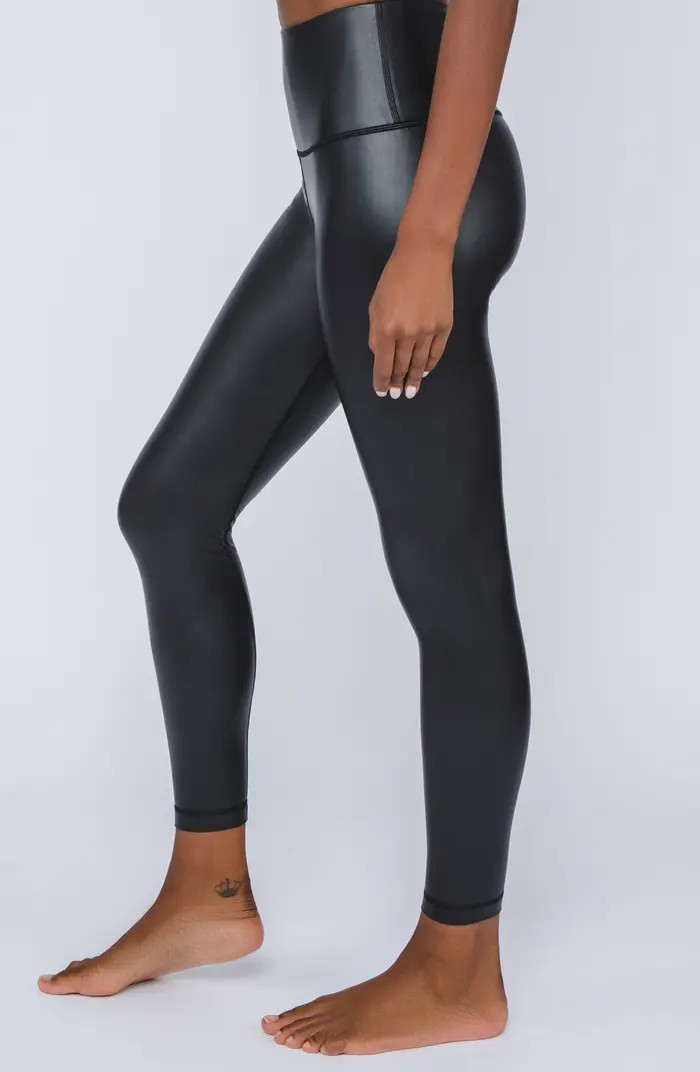 90 DEGREE BY REFLEX Fleece Lined Faux Leather Leggings | Nordstromrack | Nordstrom Rack