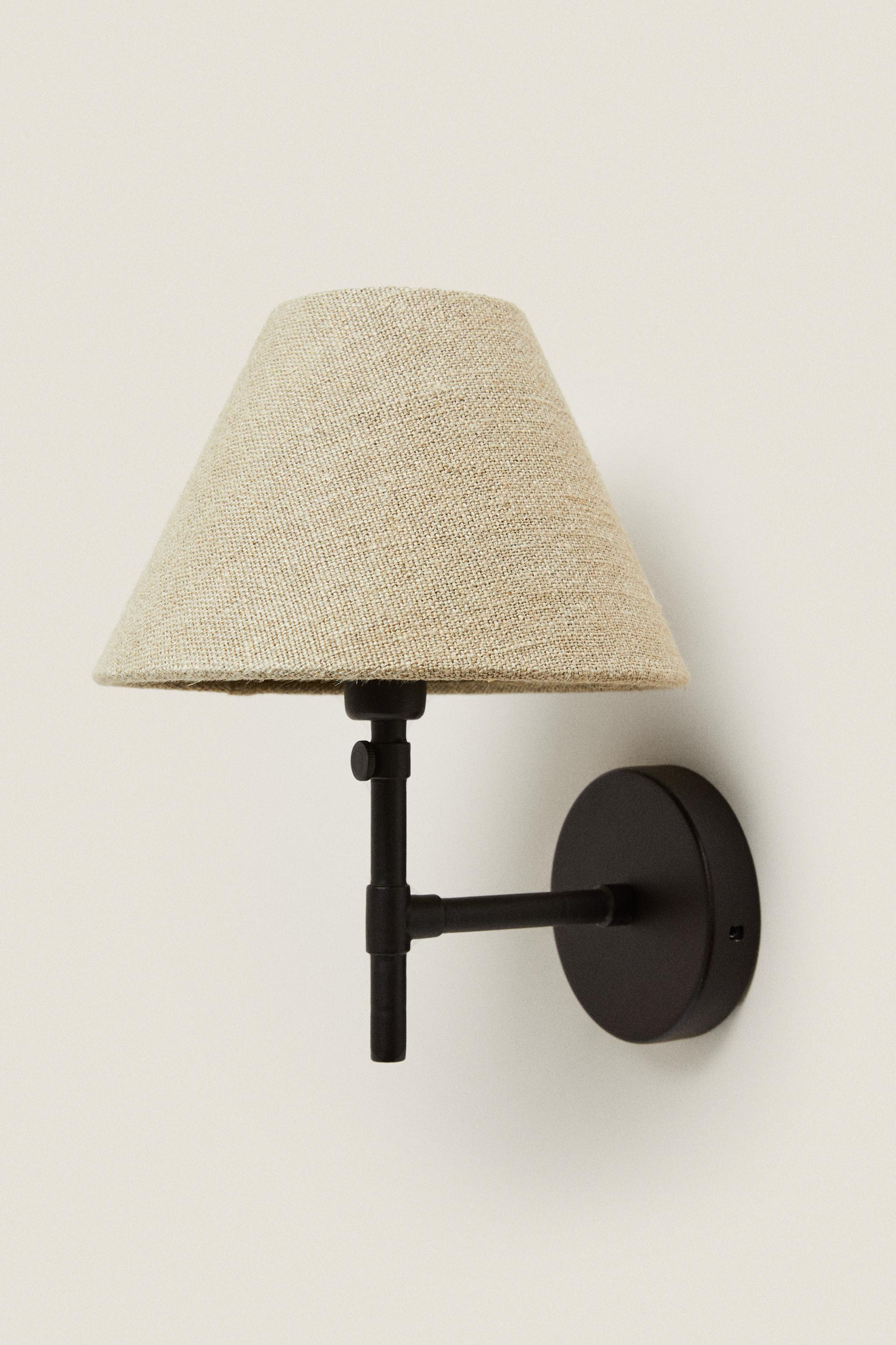 LAMPE | WANDLEUCHTE LEINENLAMPENSCHIRM | Zara DE